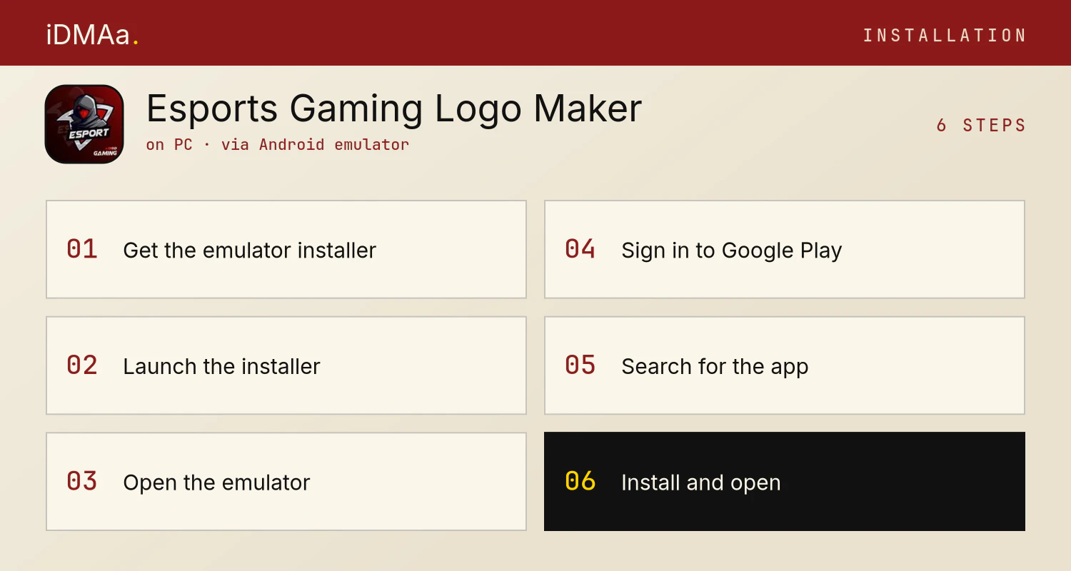 How to install Esports Gaming Logo Maker on PC
