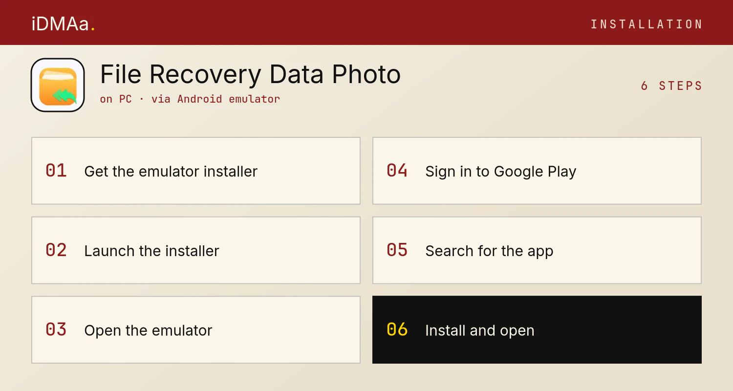 How to install File Recovery - Data & Photo on PC