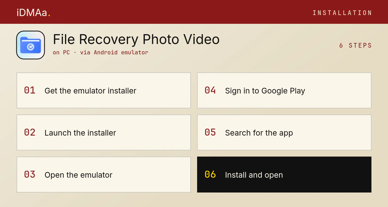 How to install File Recovery-Photo & Video on PC How to install File Recovery-Photo & Video on PC