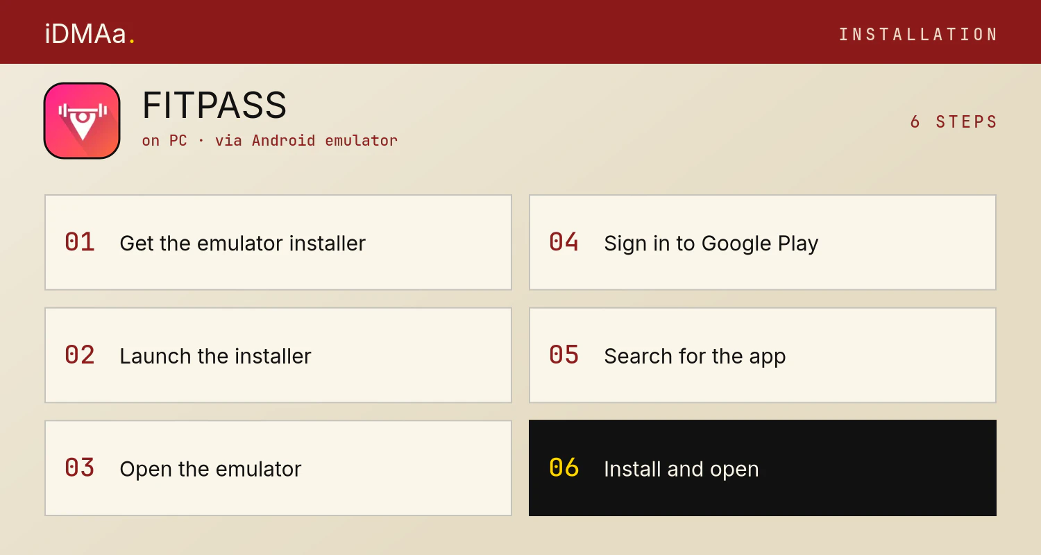 How to install FITPASS on PC