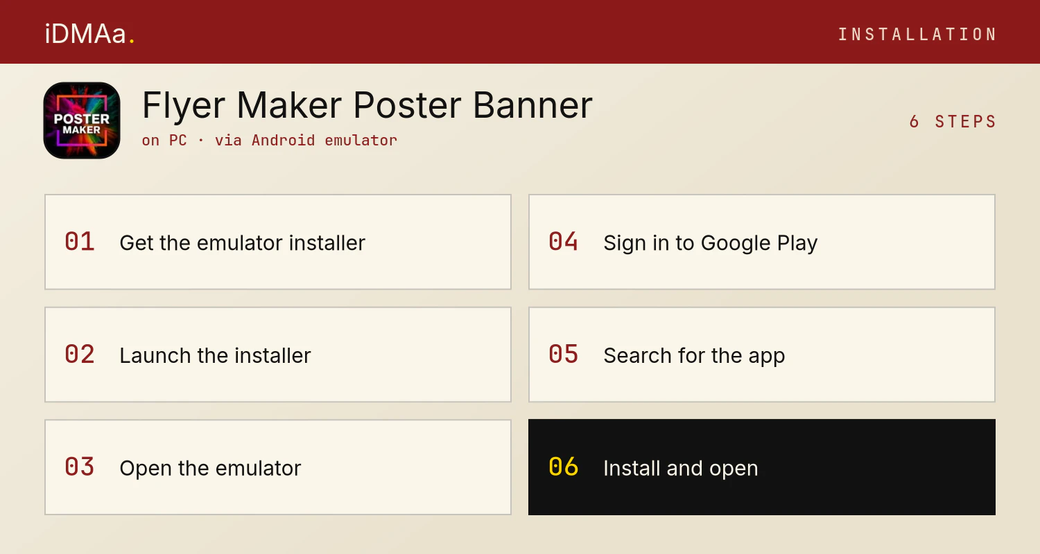 How to install Flyer Maker, Poster & Banner on PC How to install Flyer Maker, Poster & Banner on PC