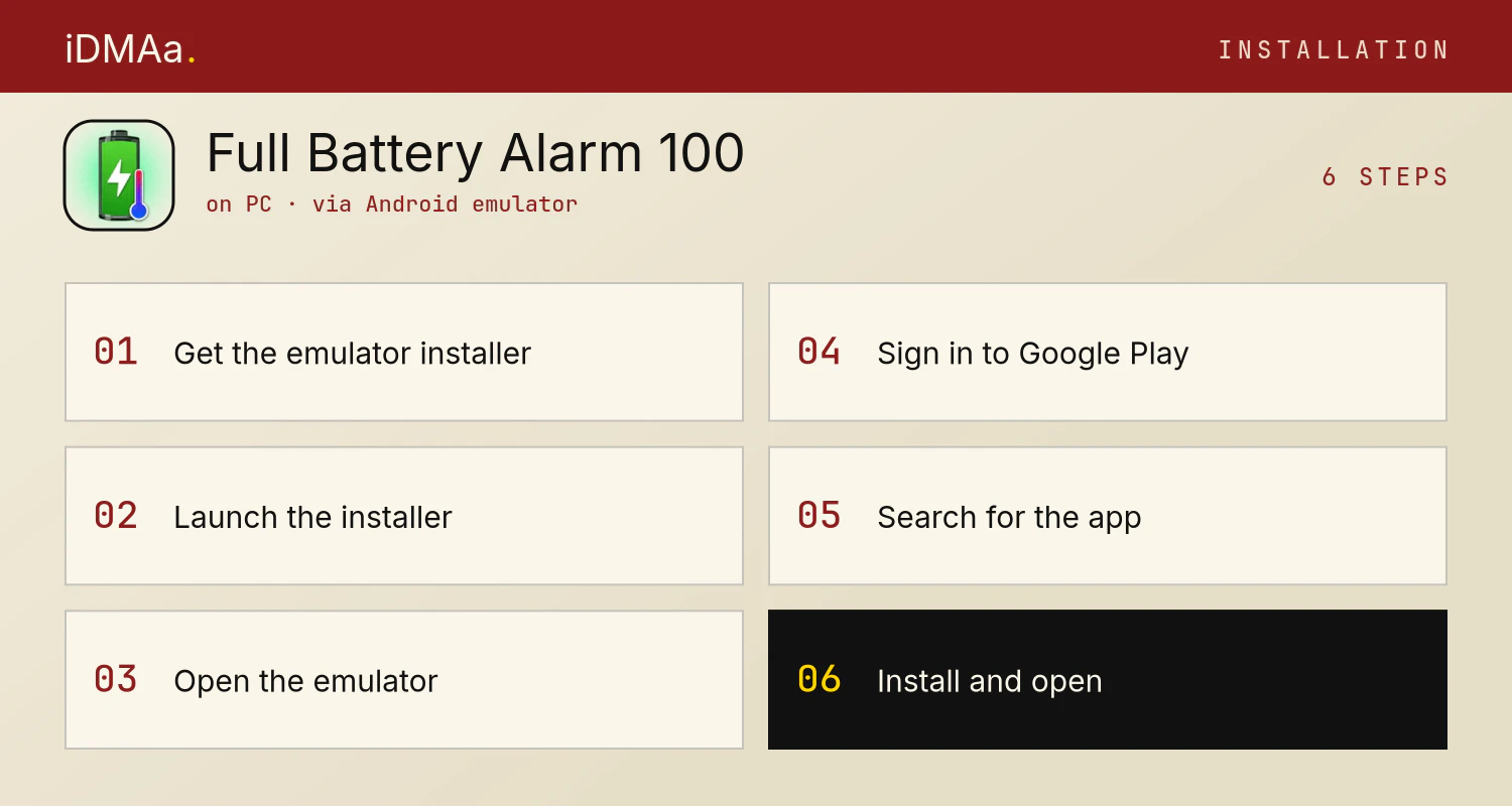 How to install Full Battery Alarm 100% on PC How to install Full Battery Alarm 100% on PC