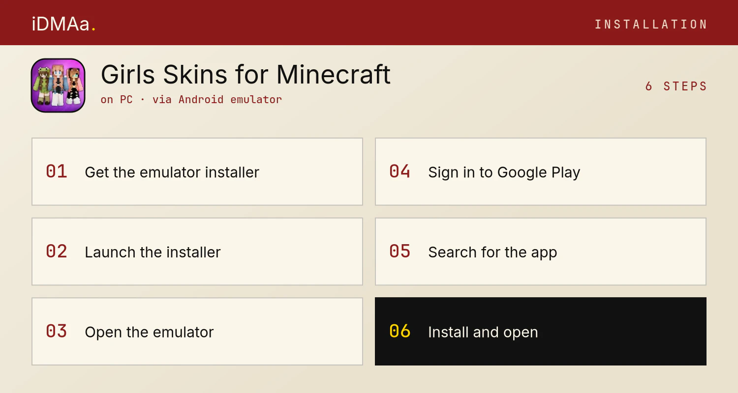 How to install Girls Skins for Minecraft PE on PC