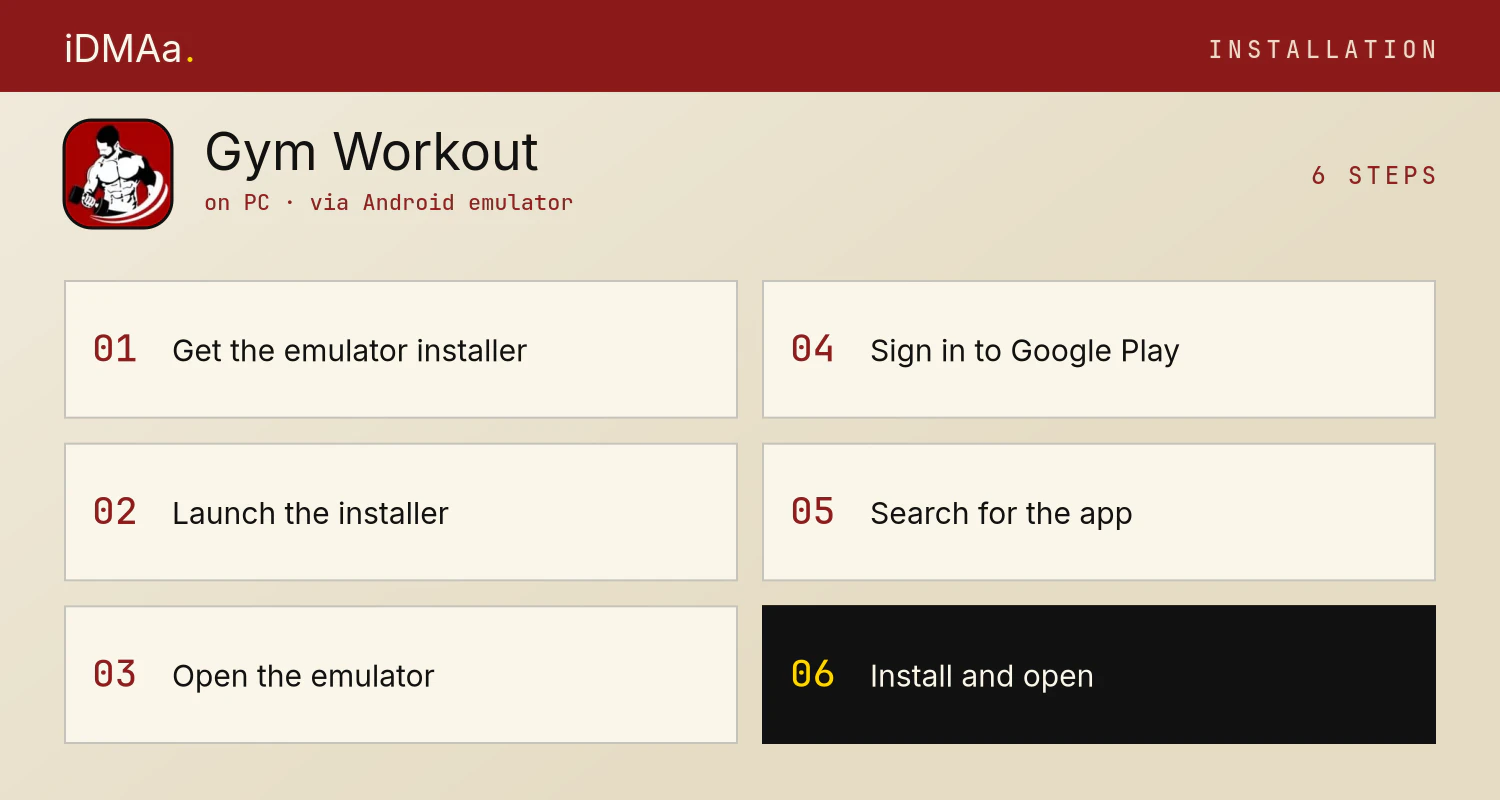 How to install Gym Workout on PC