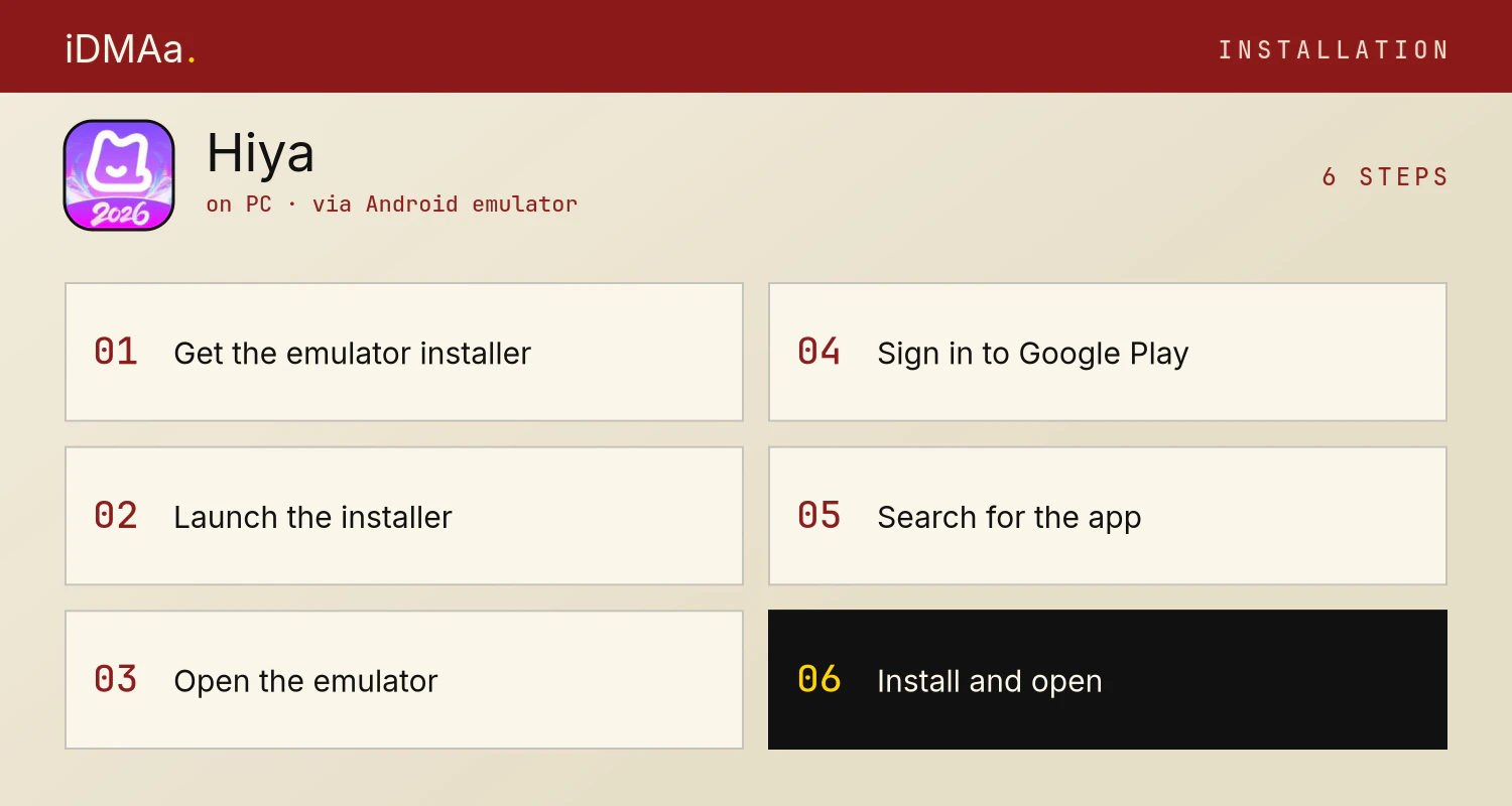 How to install Hiya on PC How to install Hiya on PC
