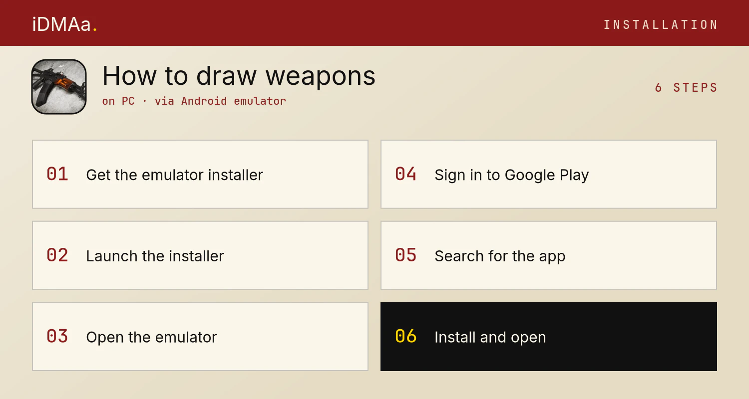How to install How to draw weapons by steps on PC How to install How to draw weapons by steps on PC