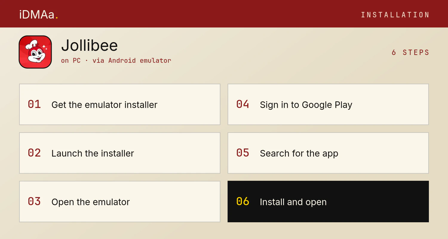 How to install Jollibee on PC How to install Jollibee on PC
