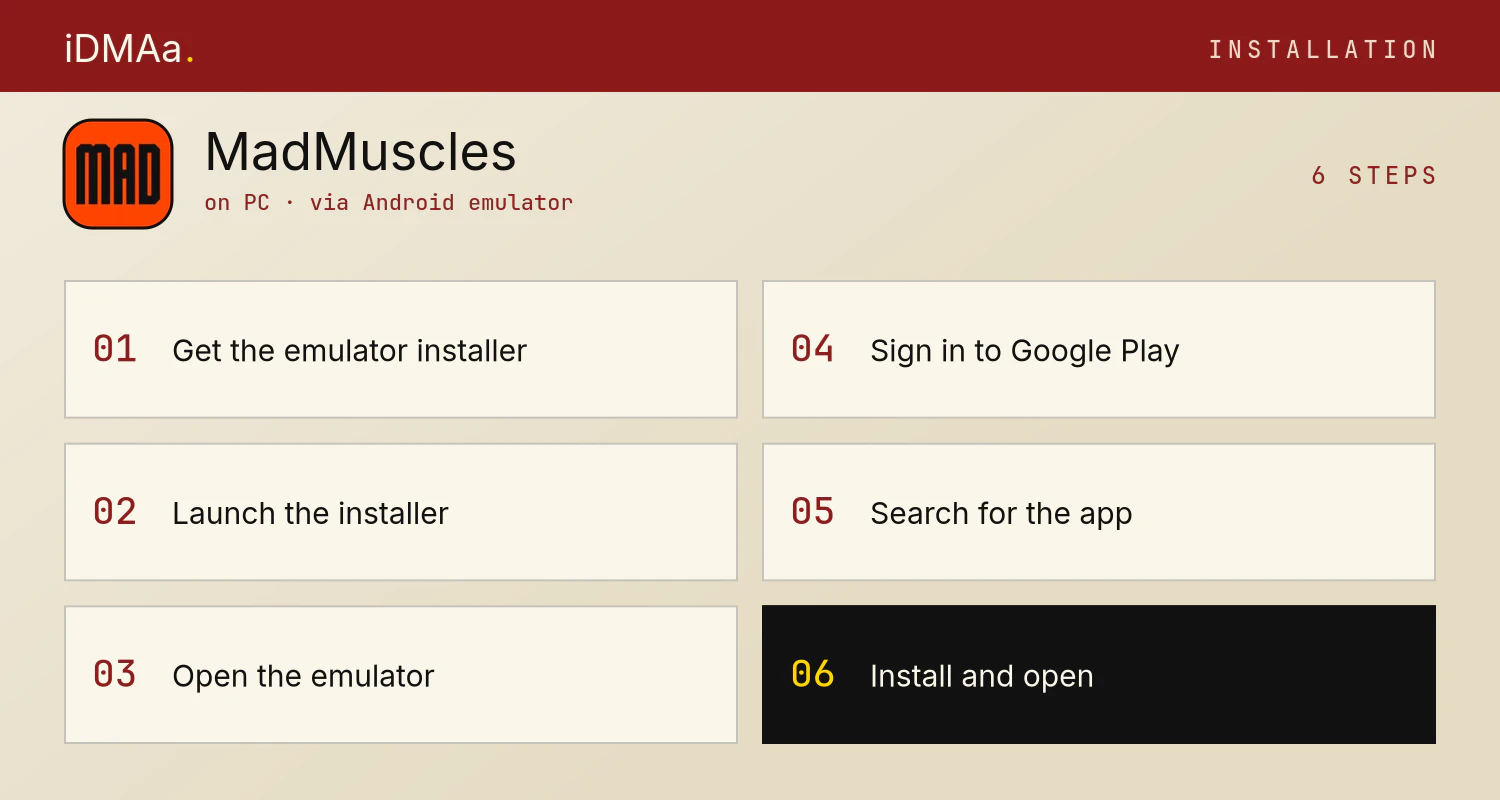 How to install MadMuscles on PC How to install MadMuscles on PC