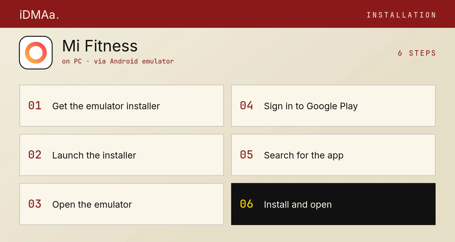 How to install Mi Fitness on PC
