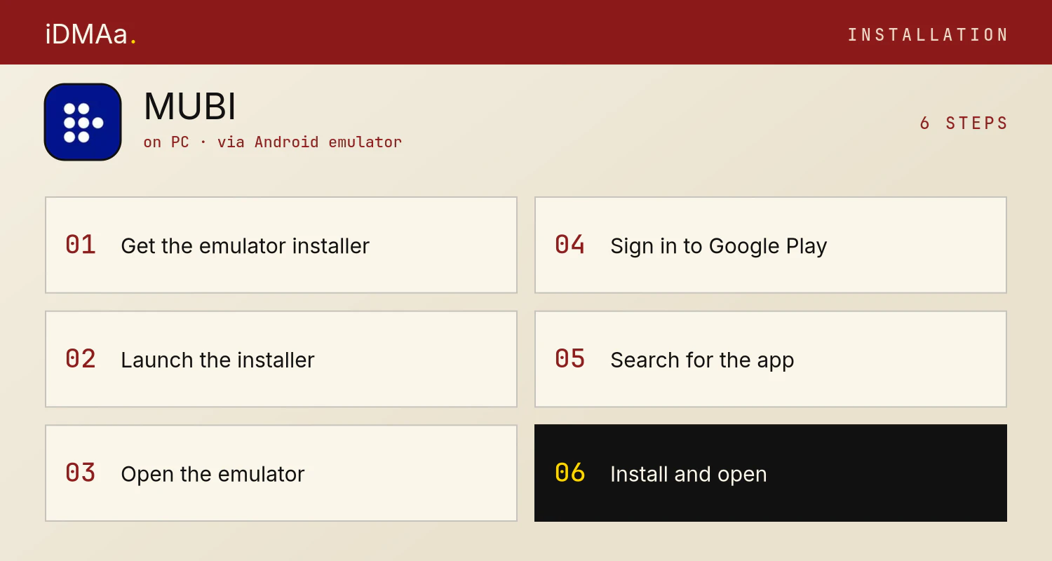 How to install MUBI on PC How to install MUBI on PC