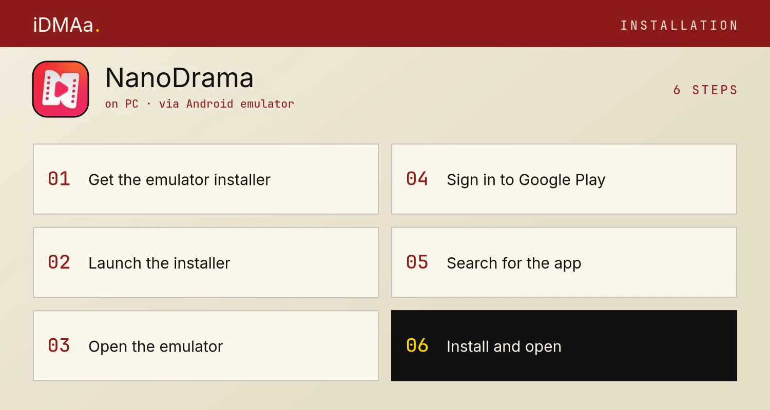 How to install NanoDrama on PC
