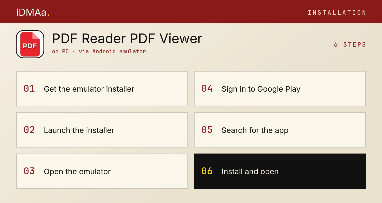 How to install PDF Reader & PDF Viewer on PC