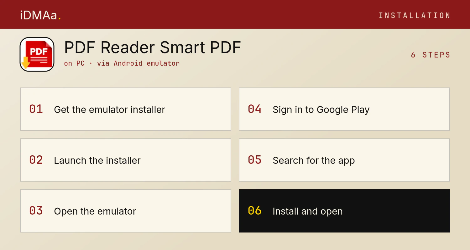 How to install PDF Reader - Smart PDF Viewer on PC