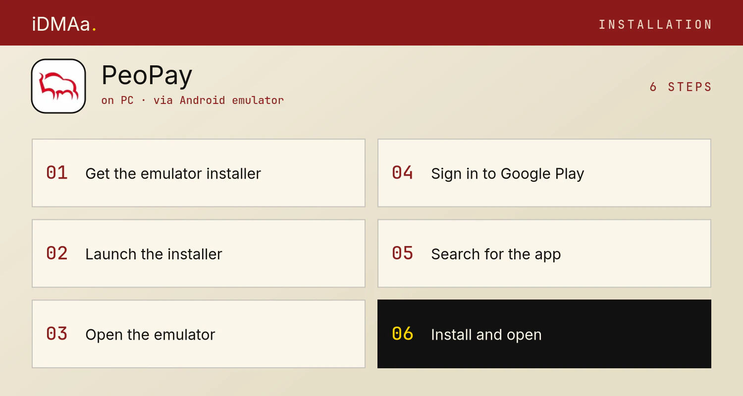 How to install PeoPay on PC