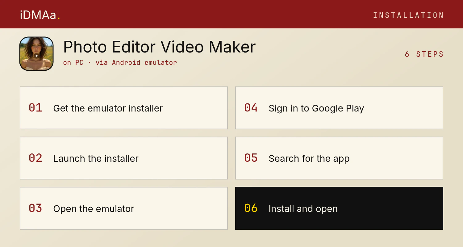How to install Photo Editor Video Maker Music on PC How to install Photo Editor Video Maker Music on PC