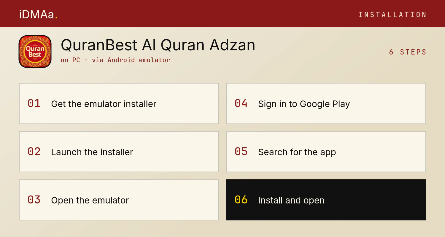 How to install QuranBest : Al Quran & Adzan on PC How to install QuranBest : Al Quran & Adzan on PC