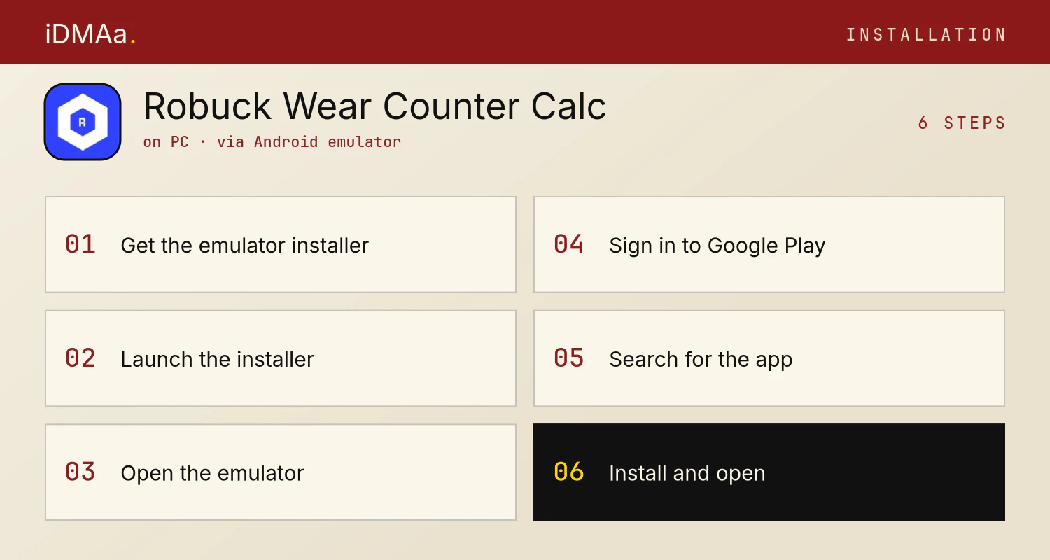 How to install Robuck Wear - Counter & Calc on PC How to install Robuck Wear - Counter & Calc on PC