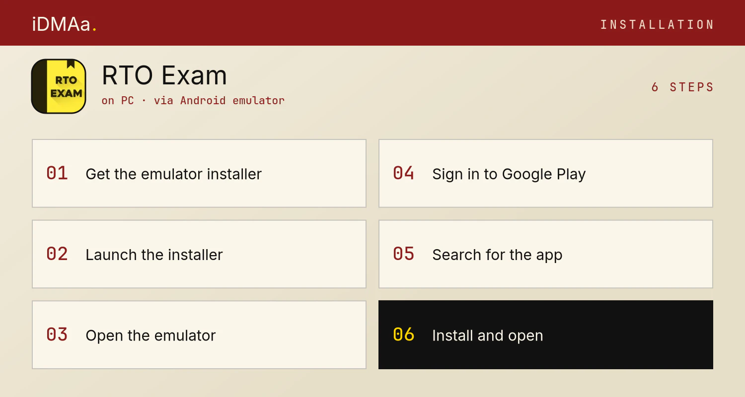 How to install RTO Exam on PC