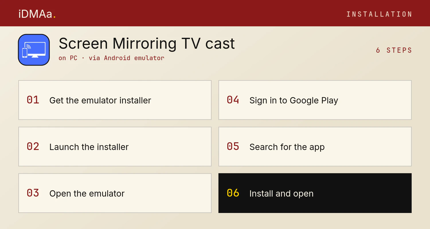 How to install Screen Mirroring & TV cast on PC