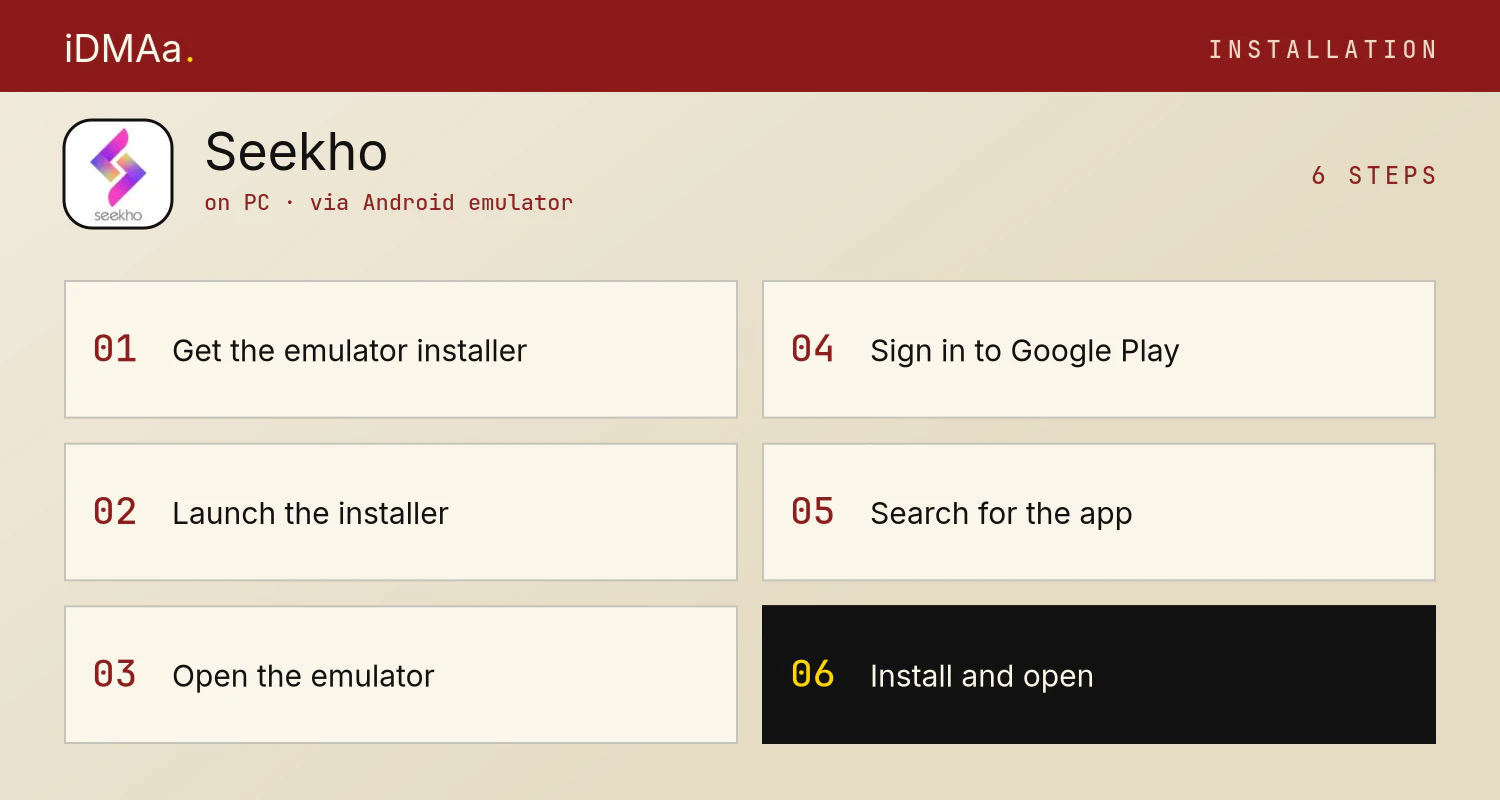 How to install Seekho on PC How to install Seekho on PC