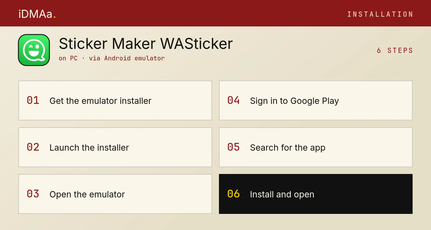 How to install Sticker Maker - WASticker on PC
