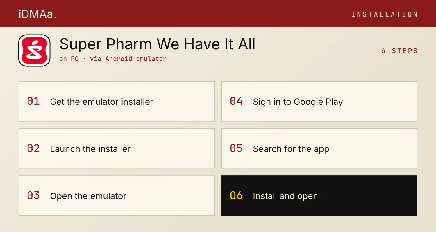 How to install Super-Pharm: We Have It All on PC