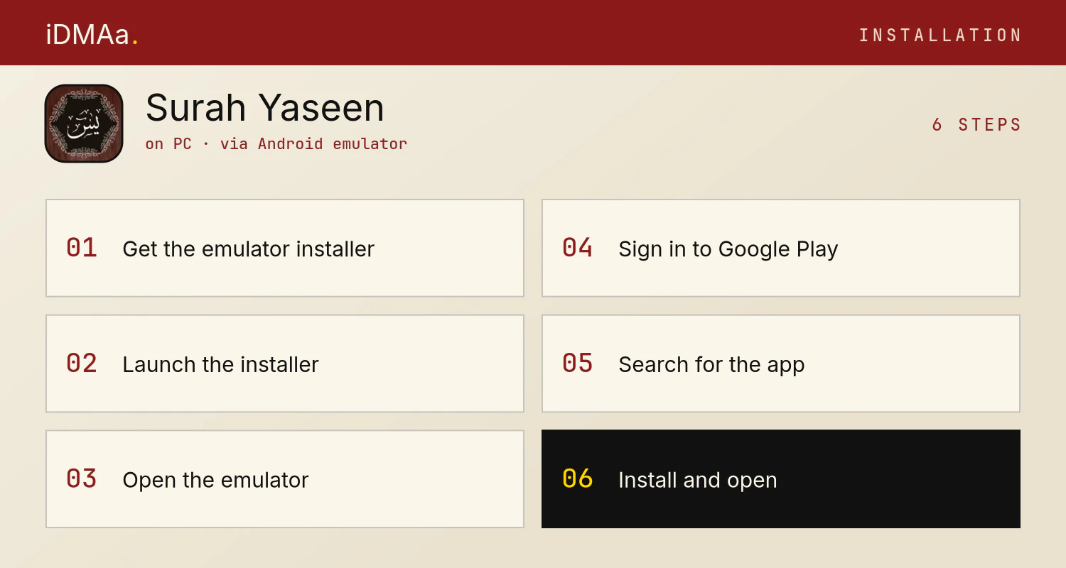 How to install Surah Yaseen on PC How to install Surah Yaseen on PC