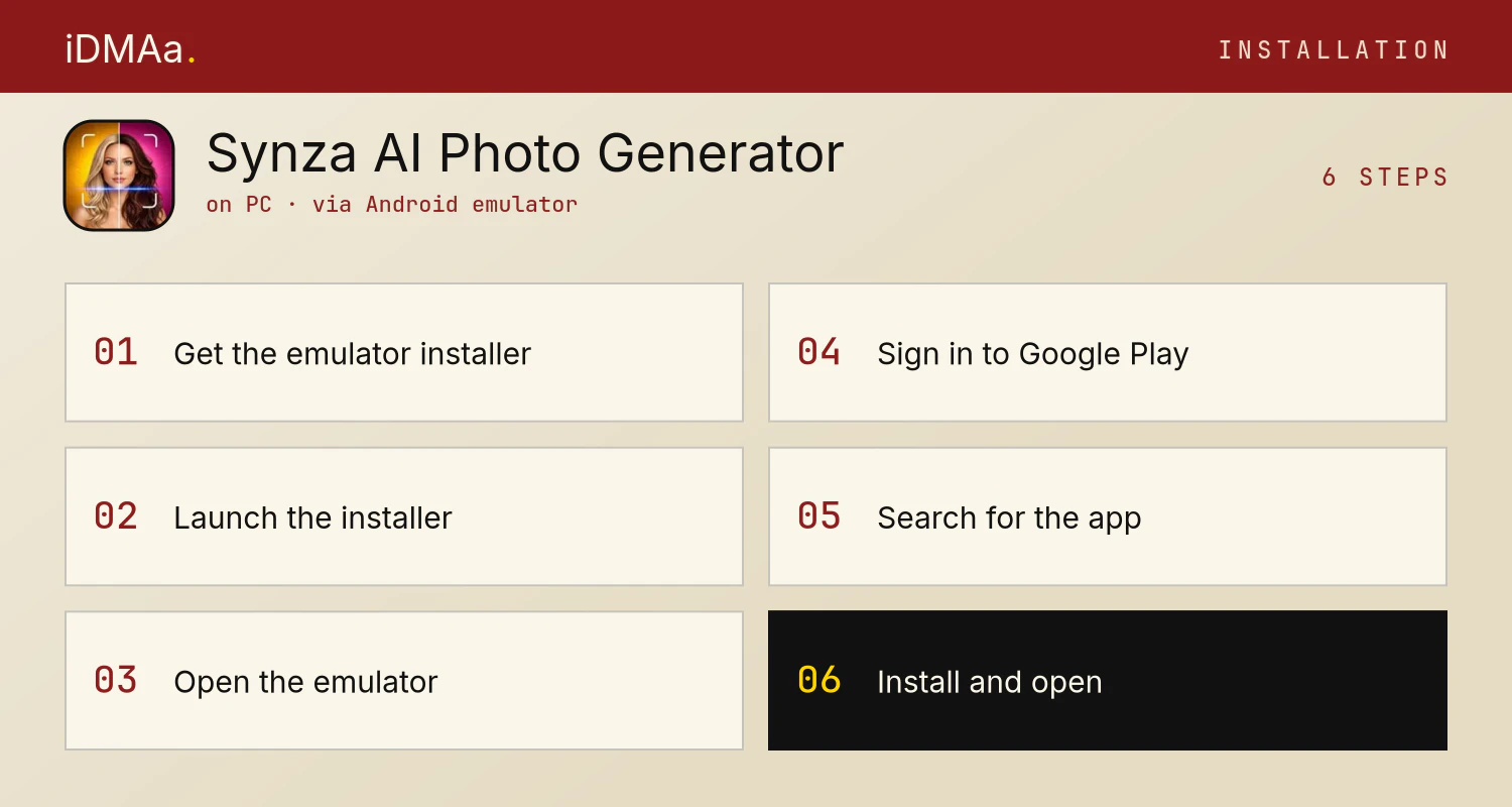 How to install Synza: AI Photo Generator on PC How to install Synza: AI Photo Generator on PC