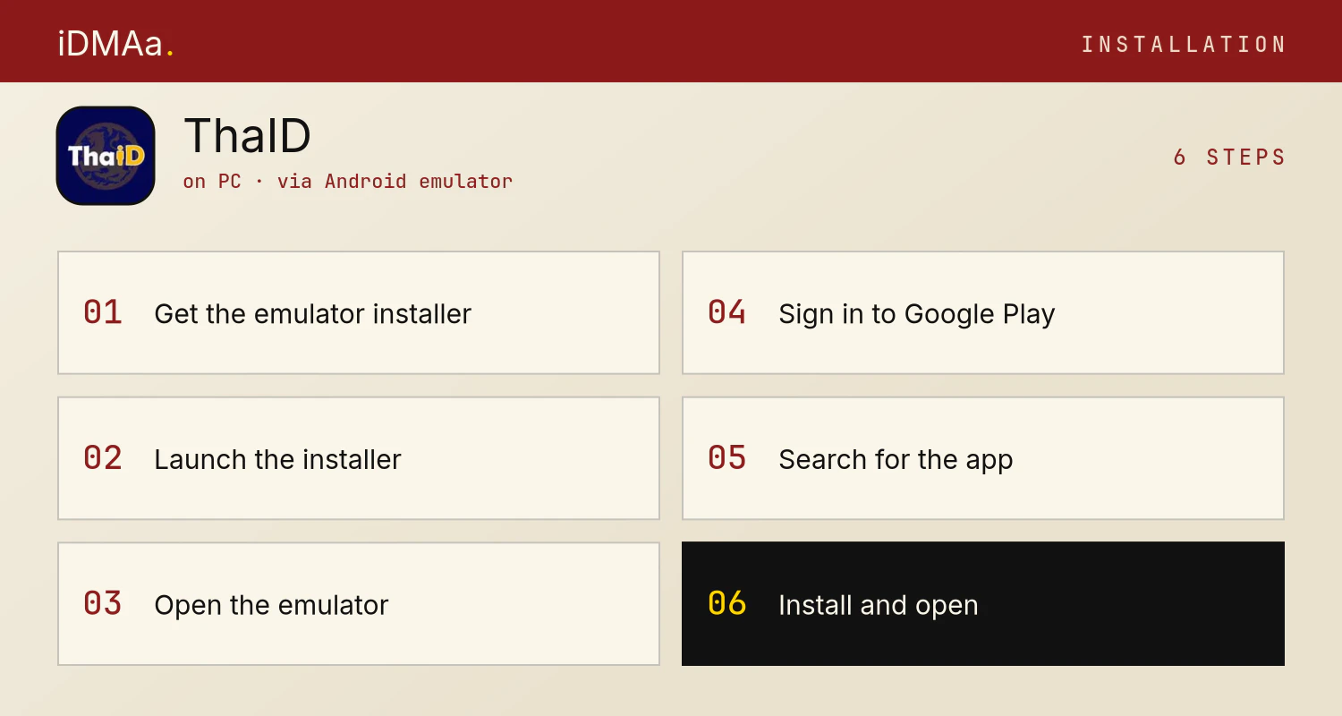 How to install ThaID on PC