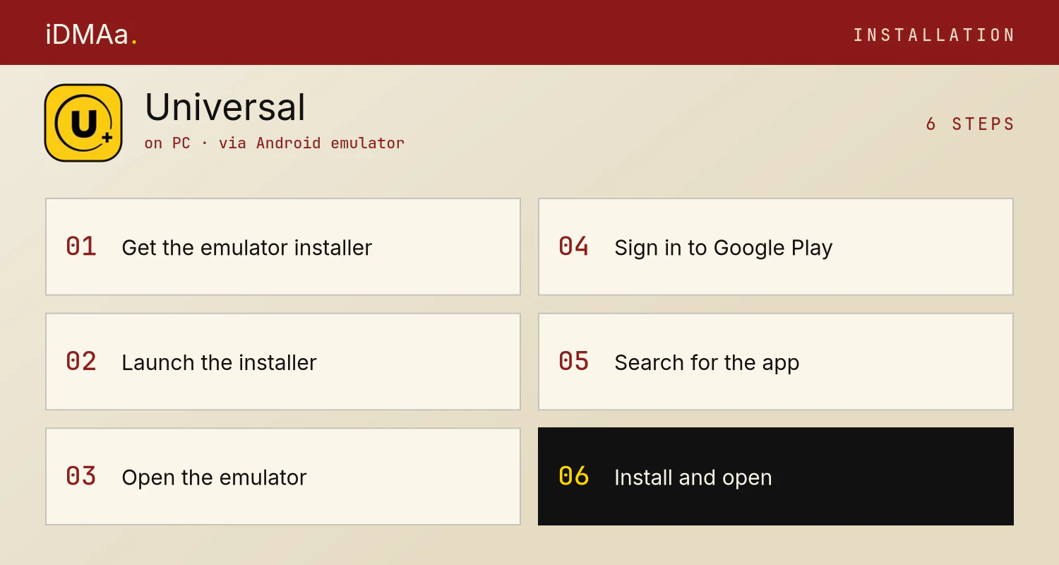 How to install Universal+ on PC How to install Universal+ on PC