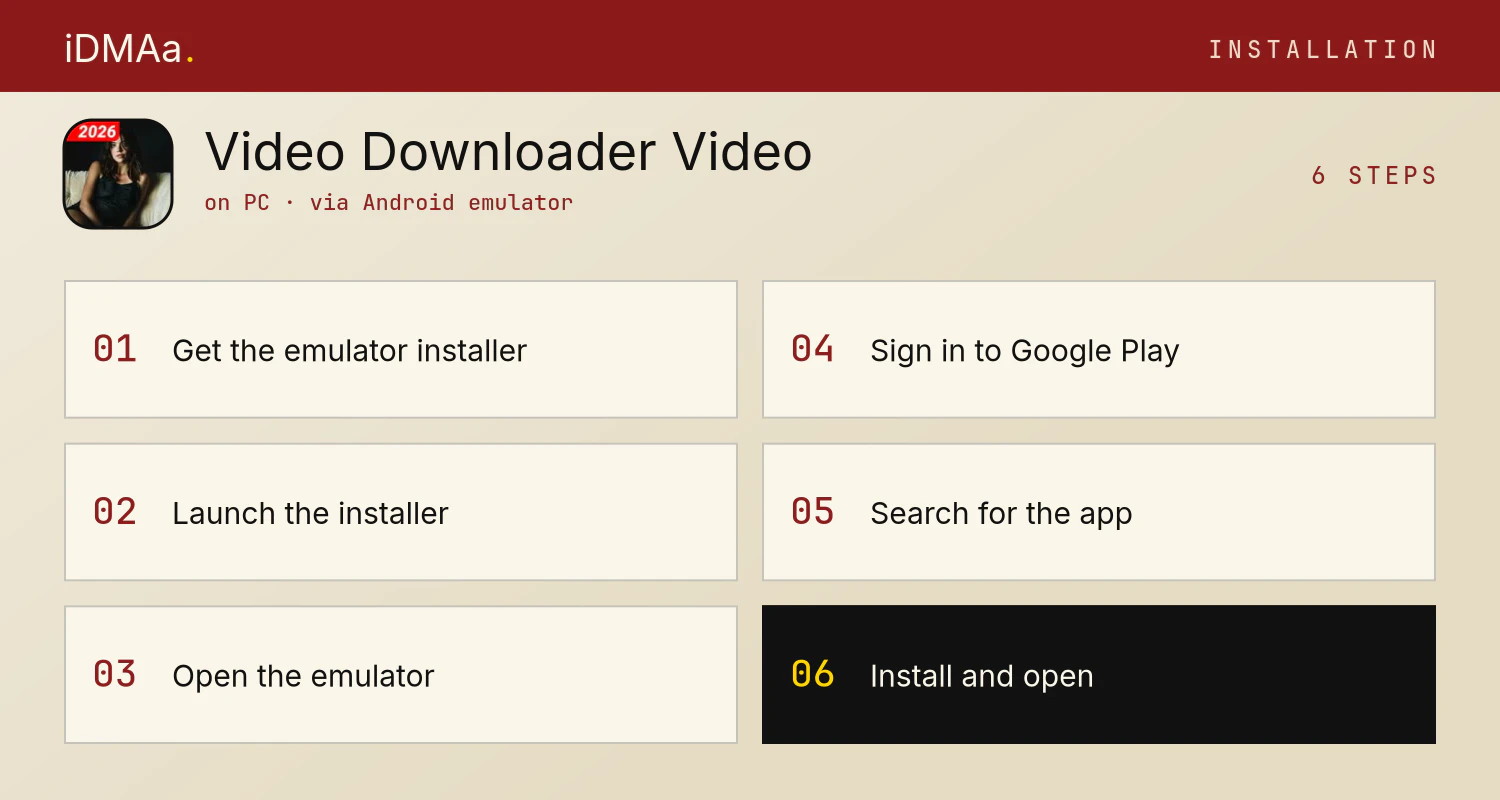 How to install Video Downloader, Video Saver on PC