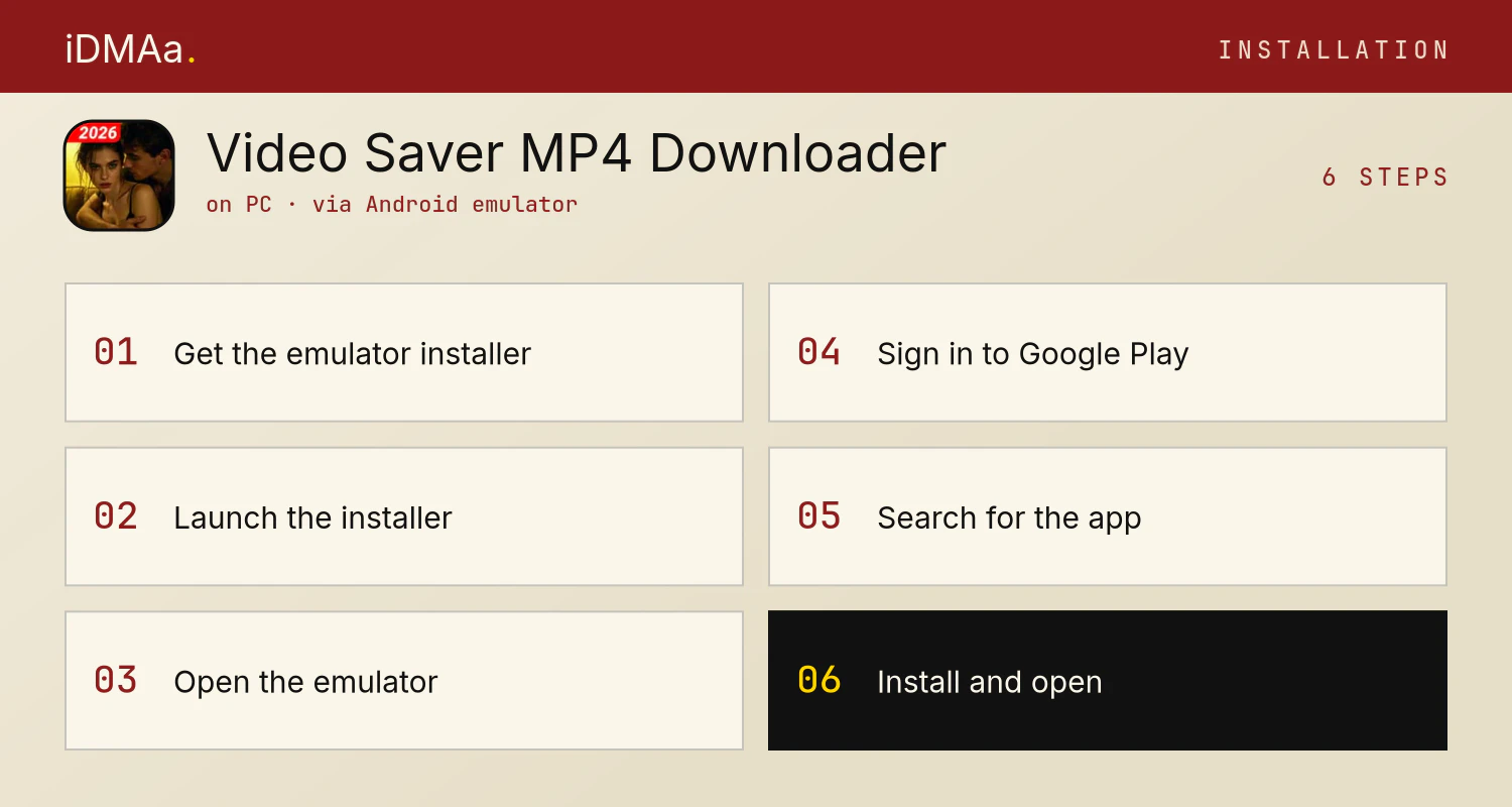 How to install Video Saver, MP4 Downloader on PC