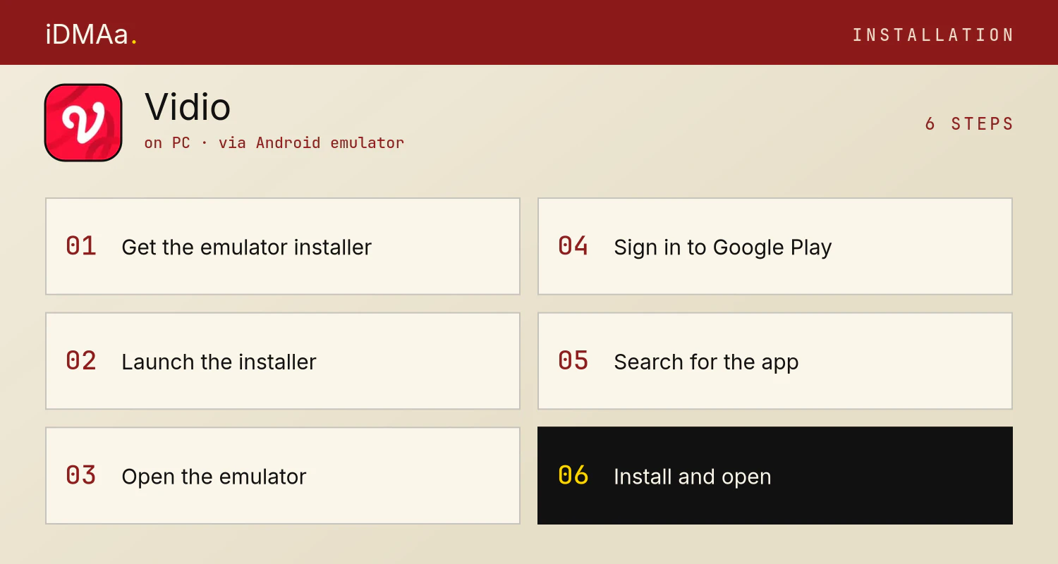 How to install Vidio on PC