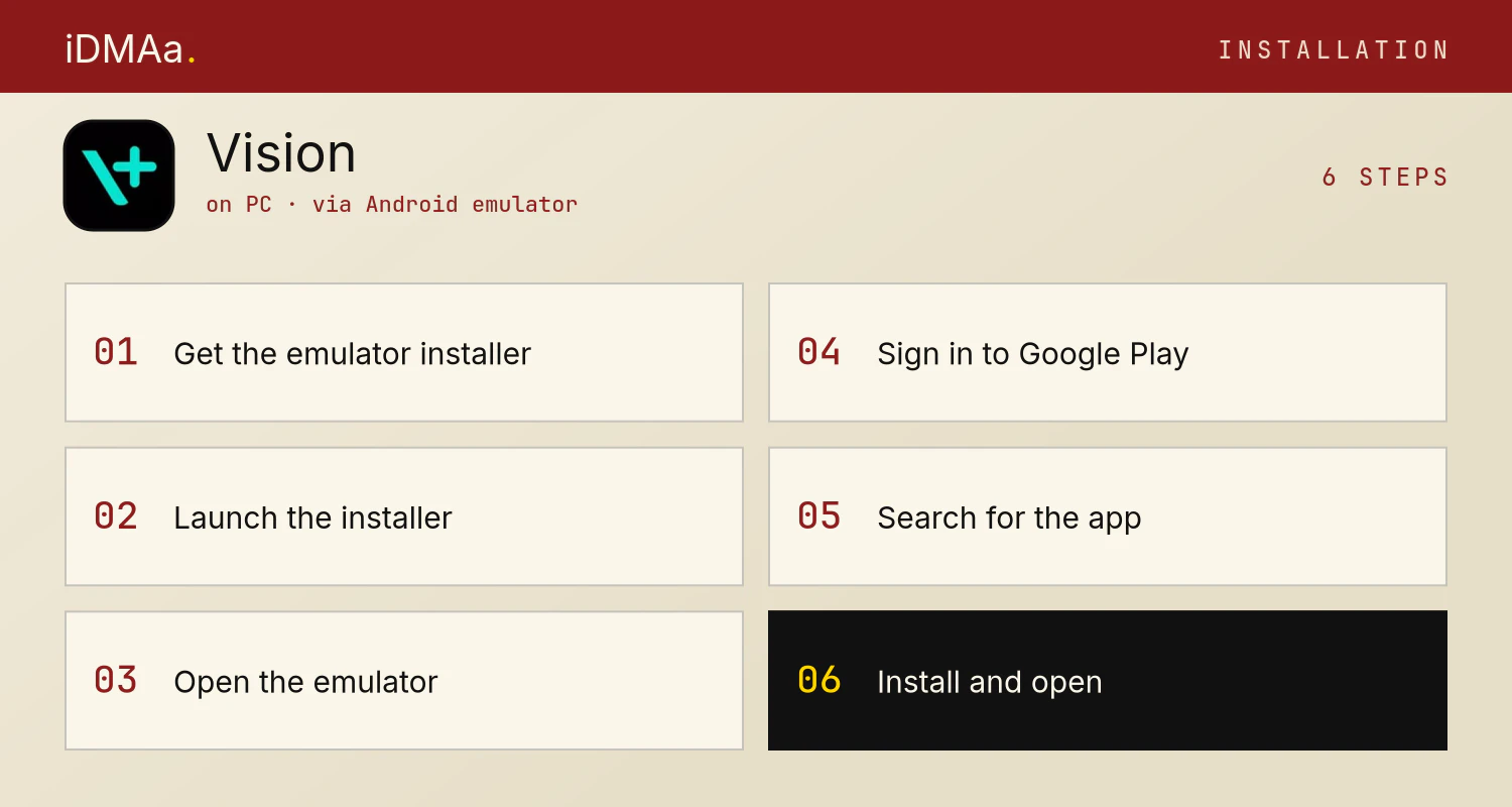 How to install Vision+ on PC How to install Vision+ on PC