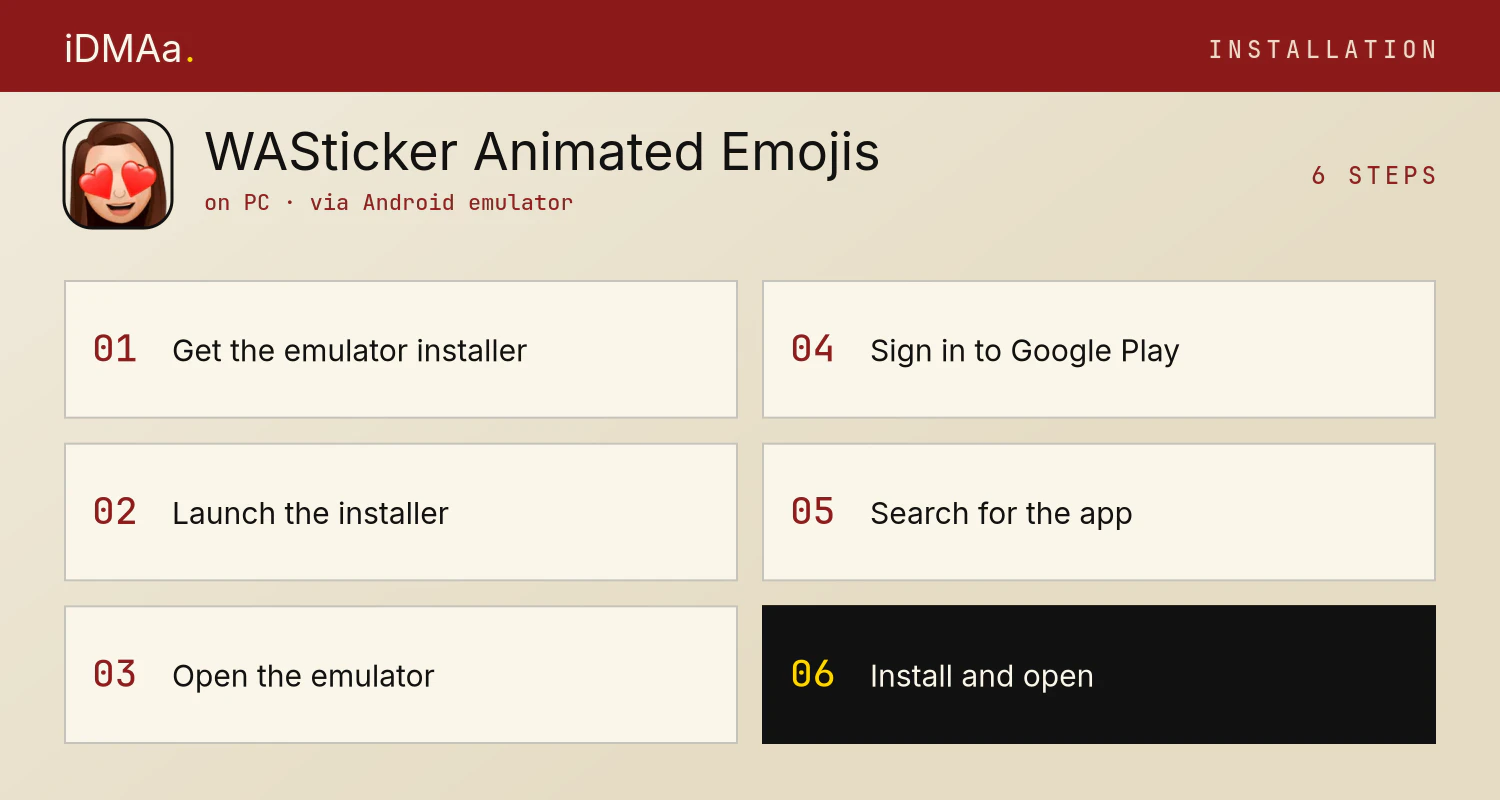 How to install WASticker Animated Emojis on PC