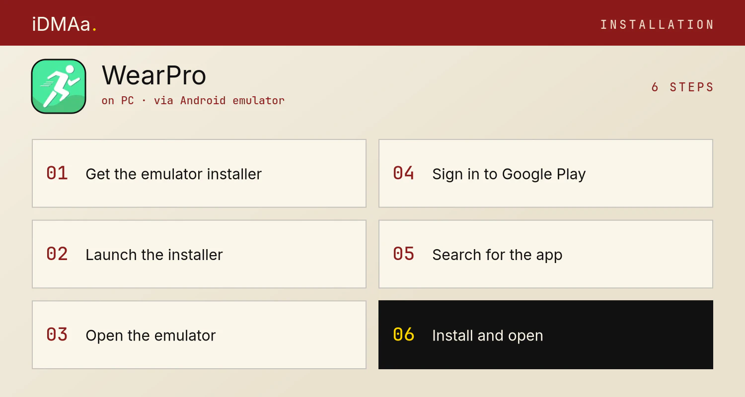 How to install WearPro on PC