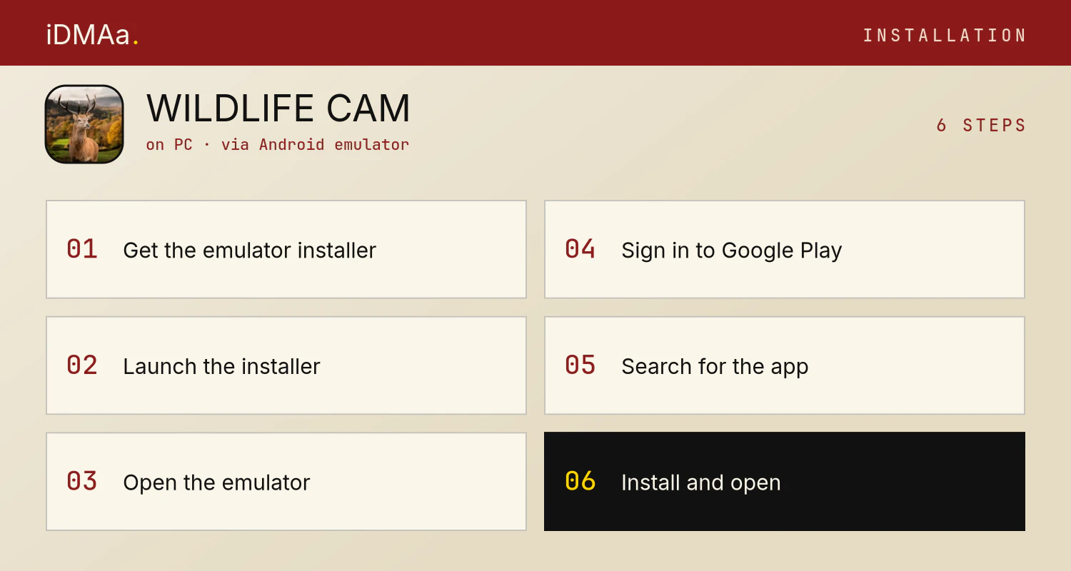 How to install WILDLIFE CAM on PC
