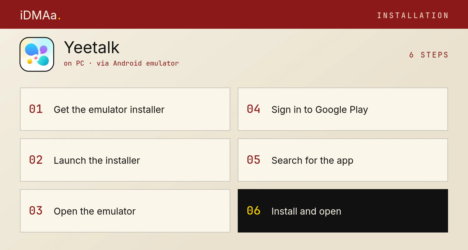 How to install Yeetalk on PC